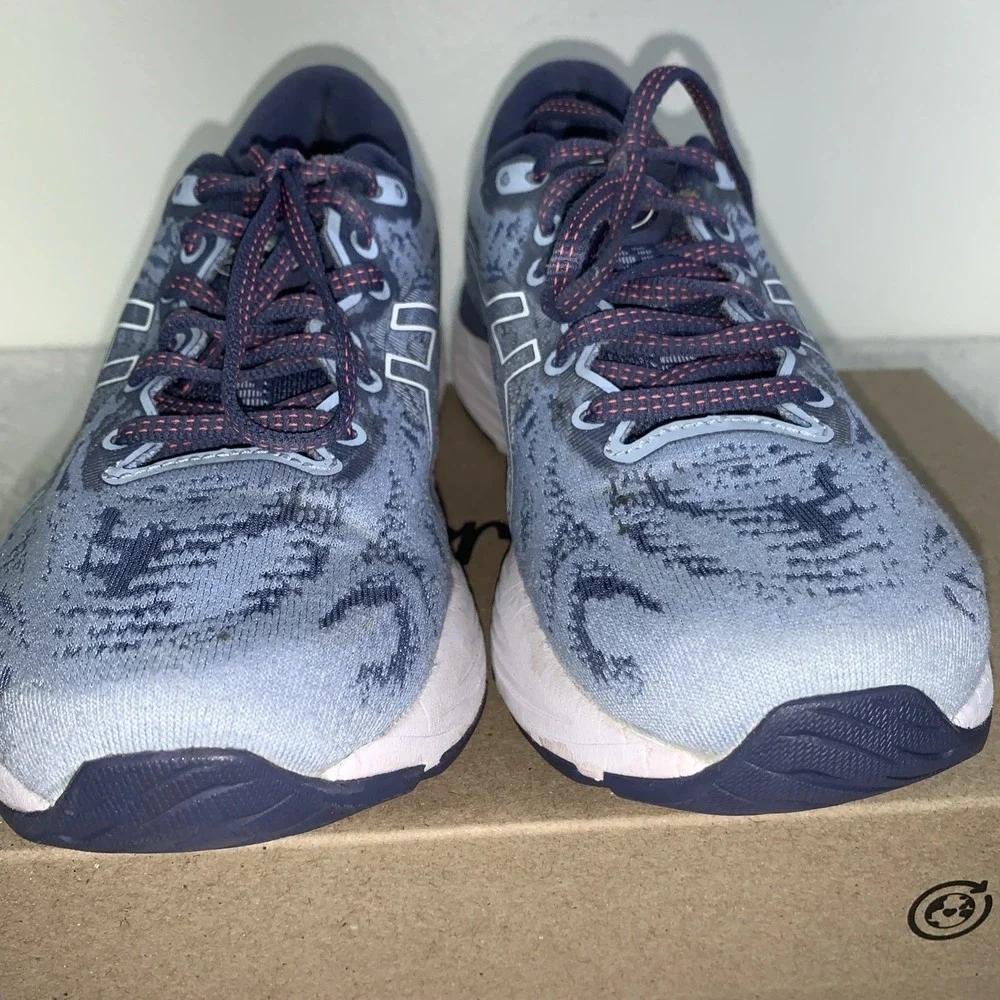 Asics Gel Cumulus 23 Blue Running Shoes Athletic Everyday Trainers USA Women 6.5